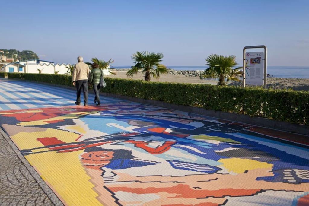 Le Finestre Sul Mare Daire Albissola Marina Dış mekan fotoğraf